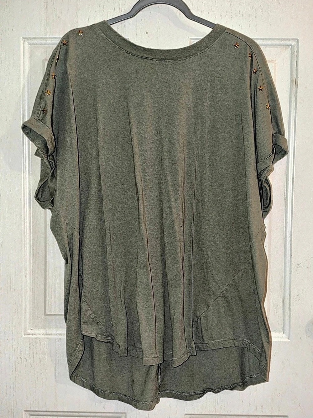 Torrid Cotton Jersey Relaxed Dolman Tee Green Size 2